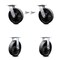 Service Caster 8 Inch Glass Filled Nylon Caster Set with Roller Bearings 2 Swivel Lock 2 Rigid SCC-30CS820-GFNR-BSL-2-R-2 - alternate 6
